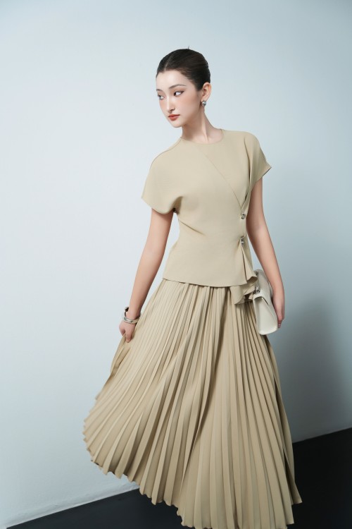 Sixdo Woven Flared Skirt